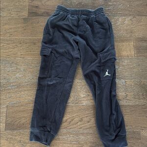 Jordan Black Sweatpants with Tapered Ankle Design